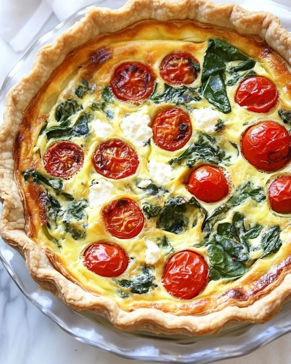 Spinach Ricotta Quiche