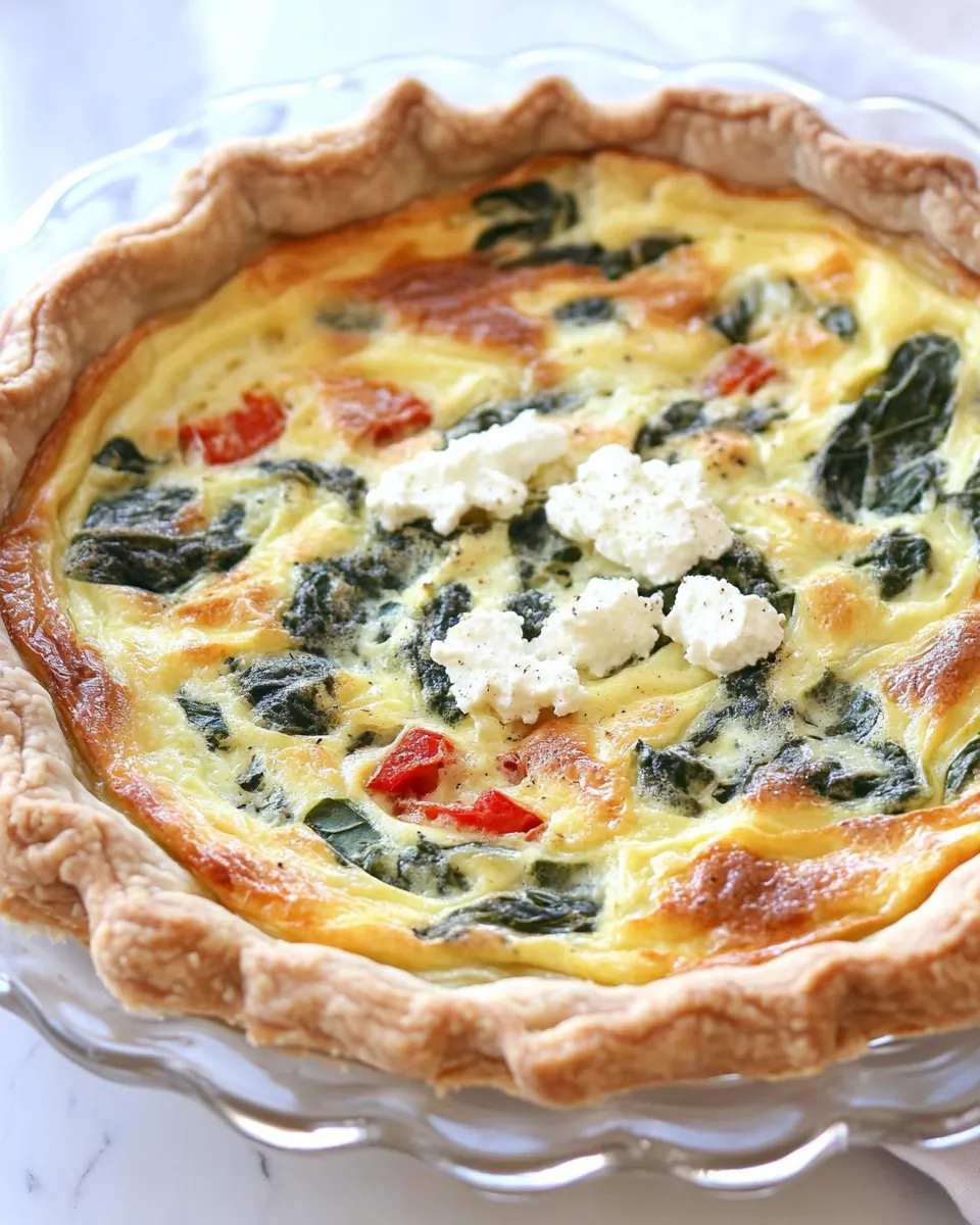 Spinach Ricotta Quiche