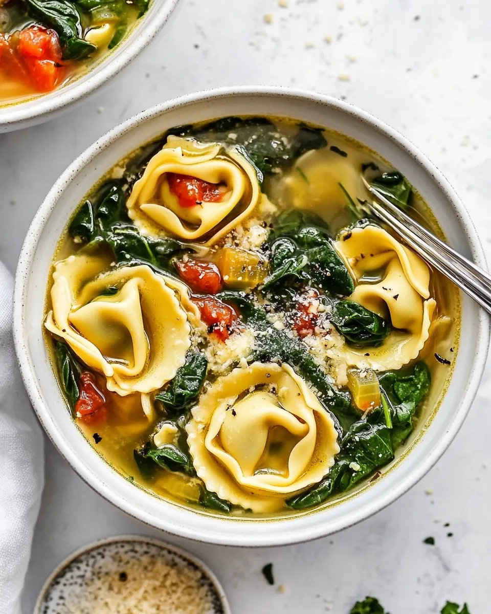 Spinach Tortellini Soup