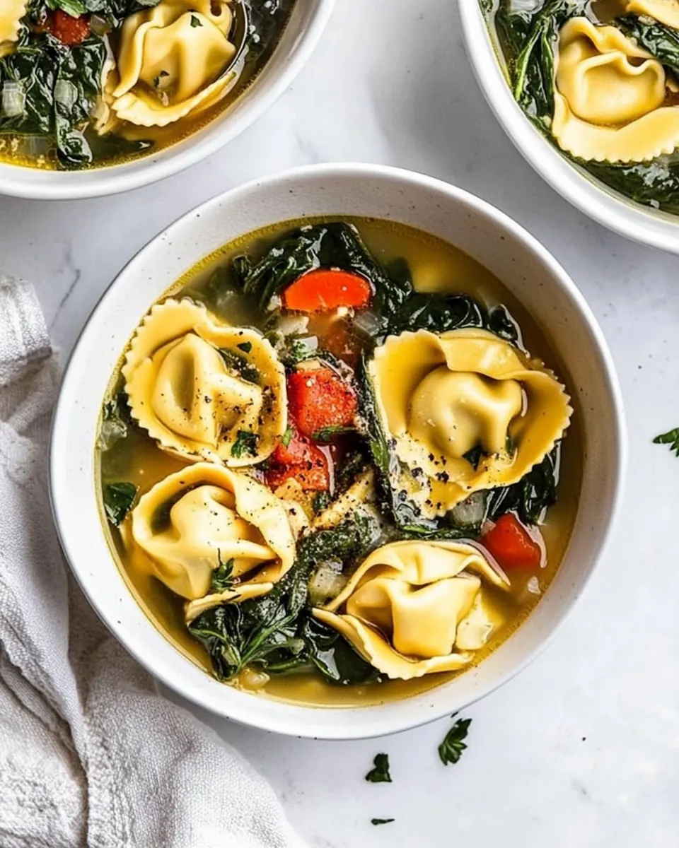 Spinach Tortellini Soup