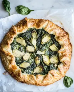 Spinach and Artichoke Galette