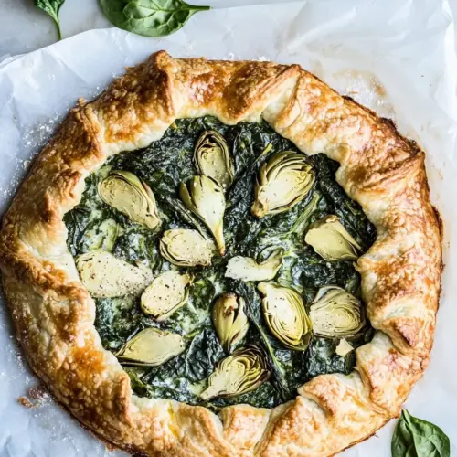 Spinach and Artichoke Galette