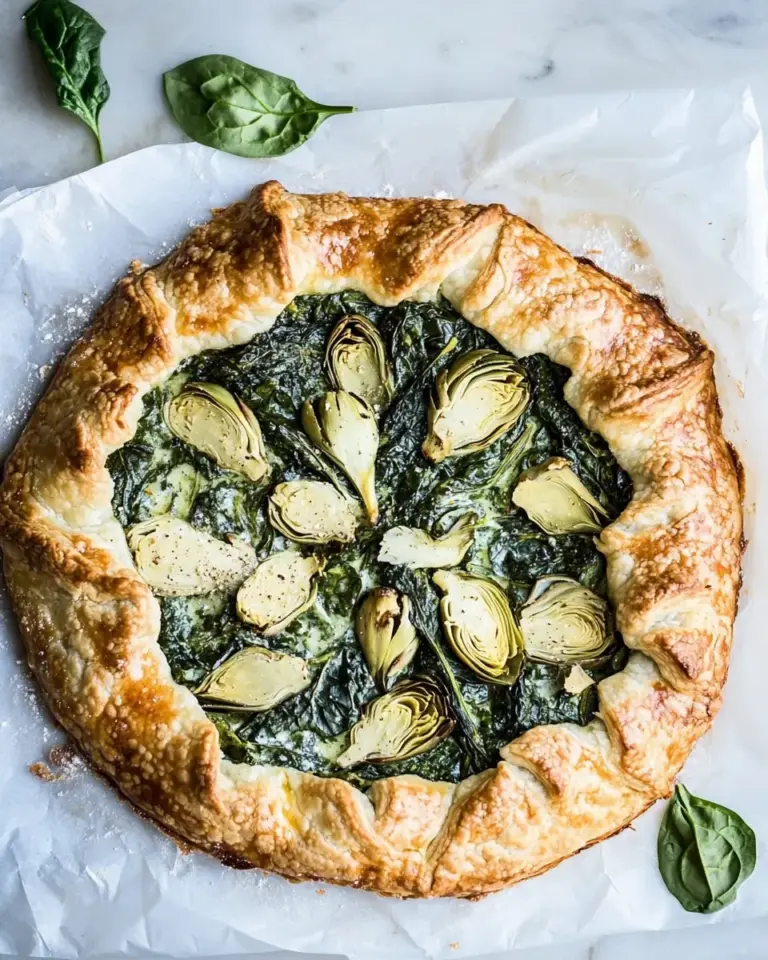 Spinach and Artichoke Galette