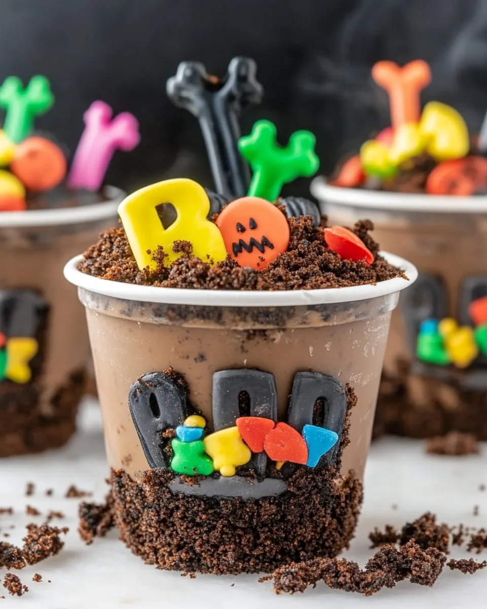 Spooky Graveyard Dirt Cups