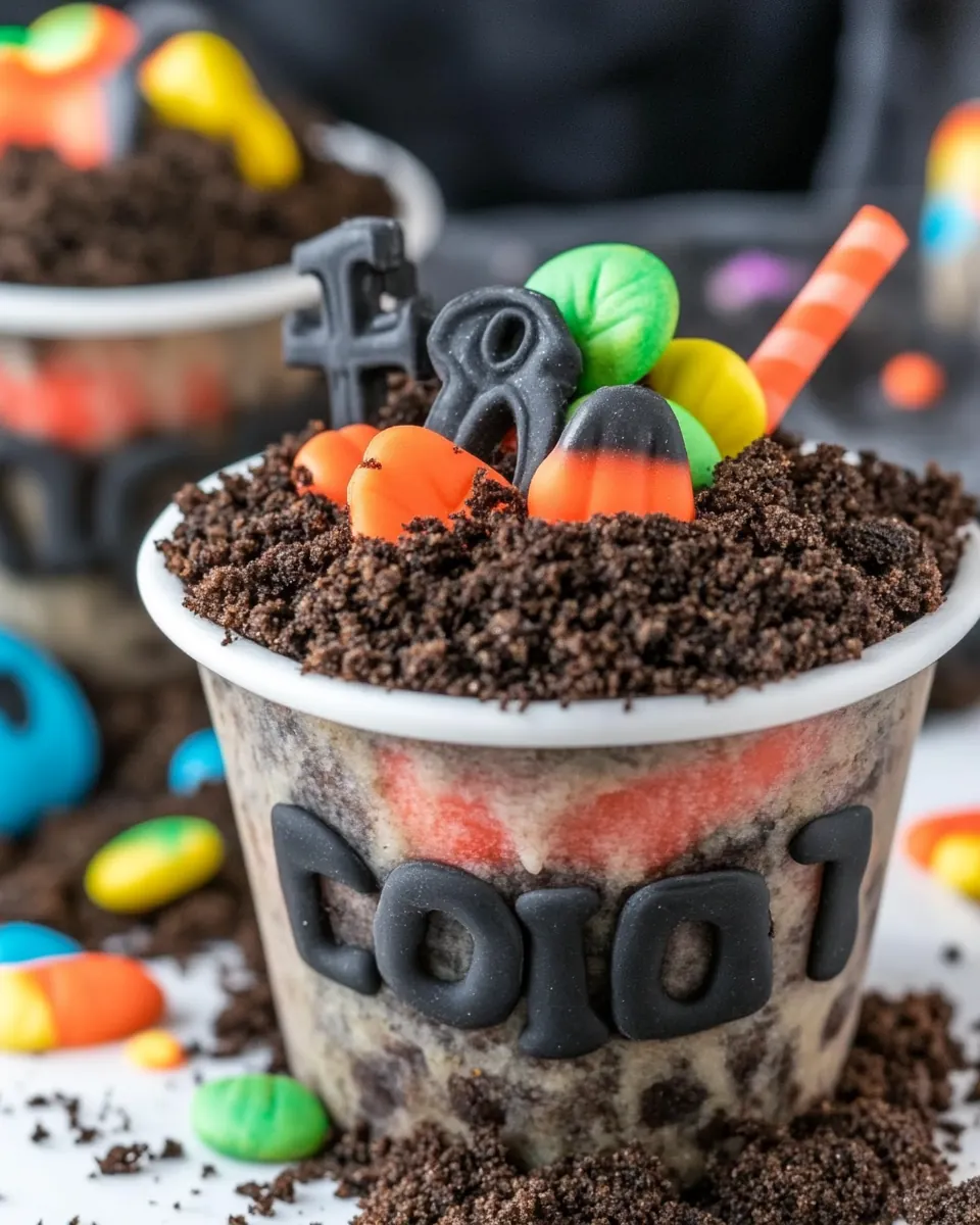 Spooky Graveyard Dirt Cups