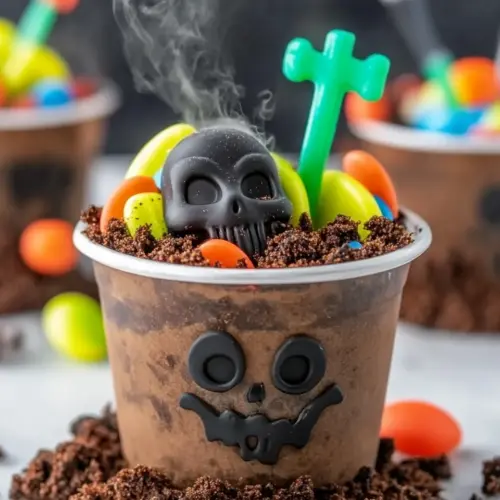 Spooky Graveyard Dirt Cups