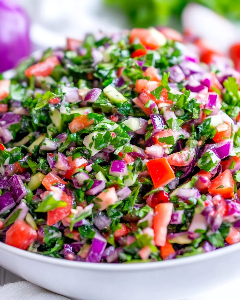 Spring Chopped Salad with Pomegranate Dressing