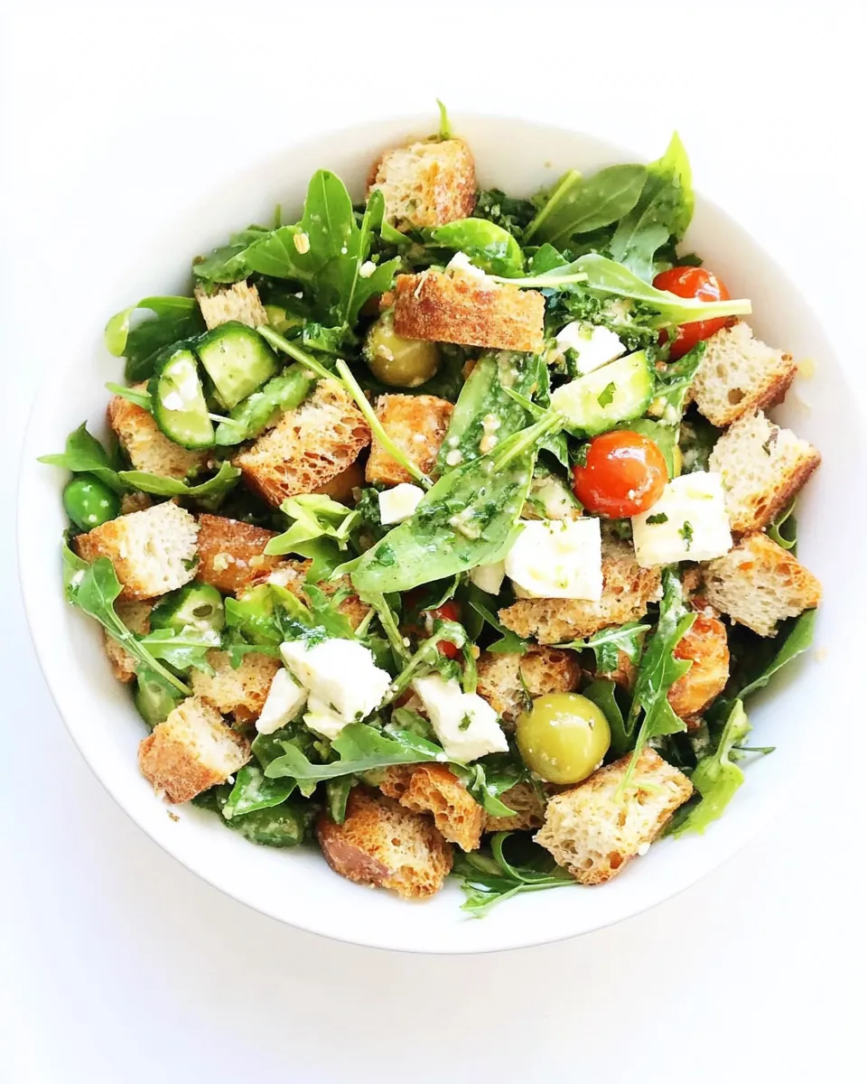 Spring Panzanella Salad