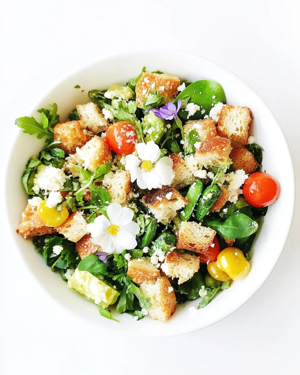 Spring Panzanella Salad