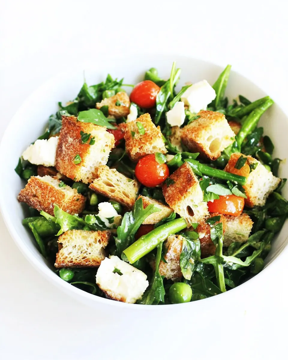 Spring Panzanella Salad