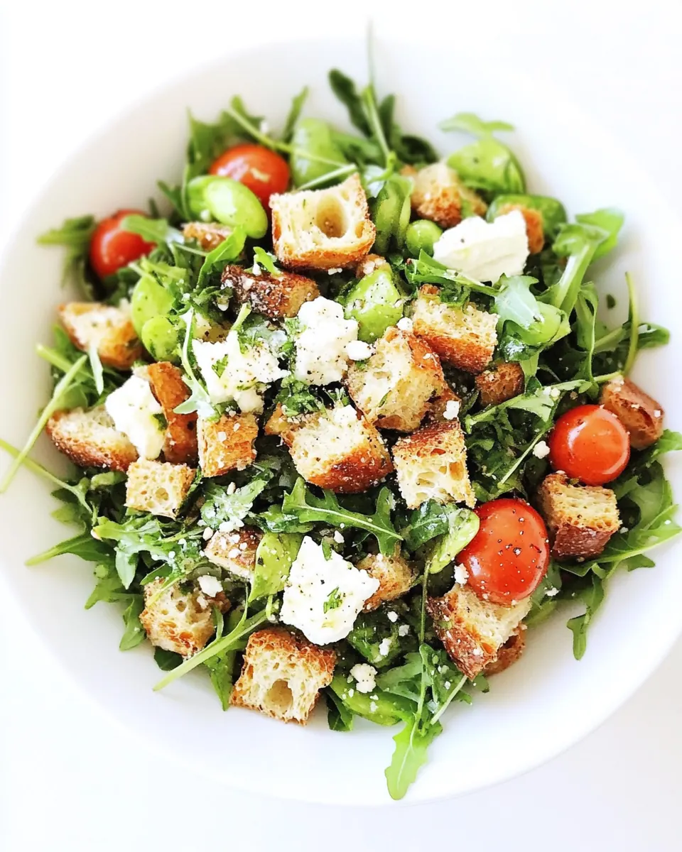 Spring Panzanella Salad
