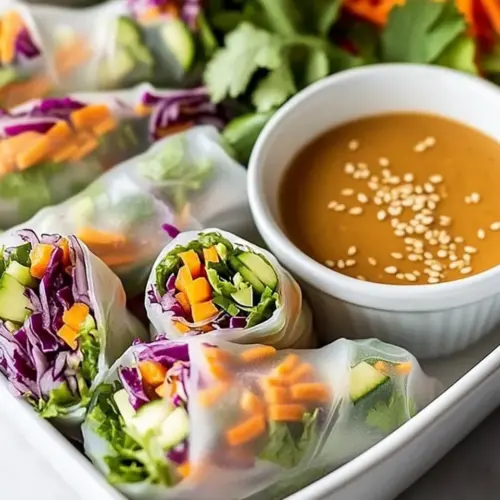 Spring Rolls with Peanut Sauce