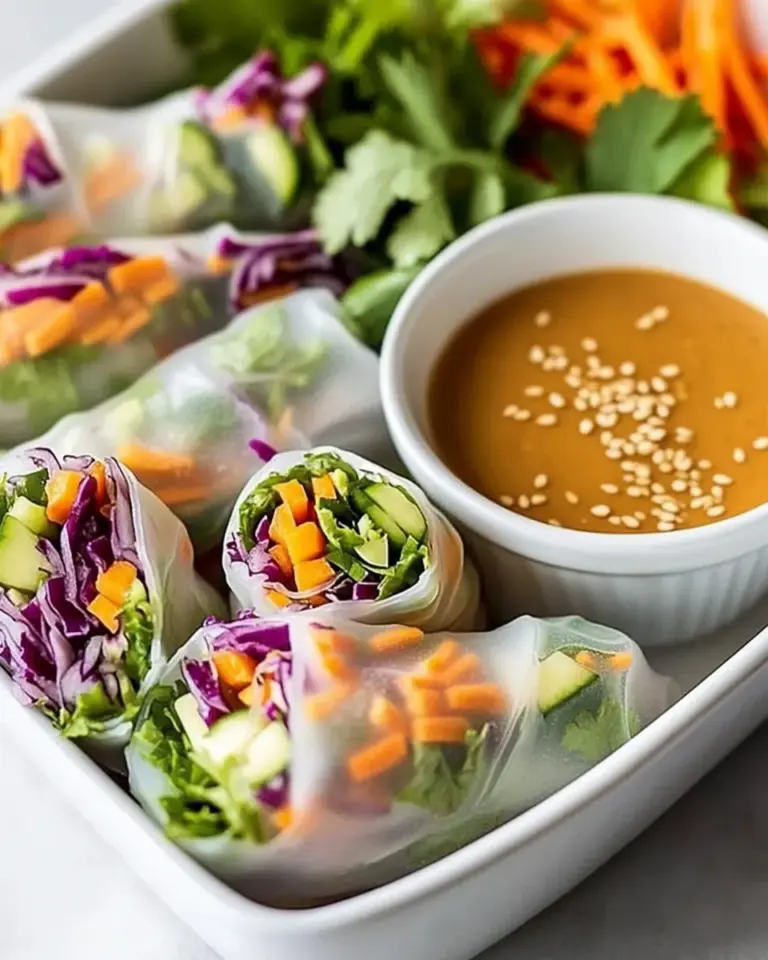 Spring Rolls with Peanut Sauce
