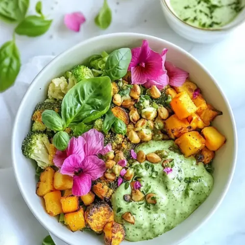Spring Vegetable Buddha Bowls with Goddess Dressing