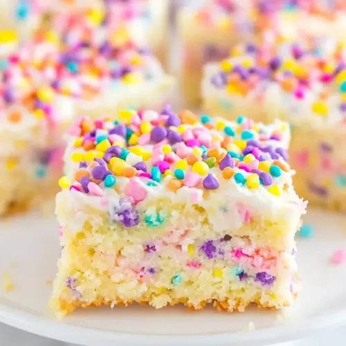 Springtime Sugar Cookie Bars with Cream Cheese Frosting