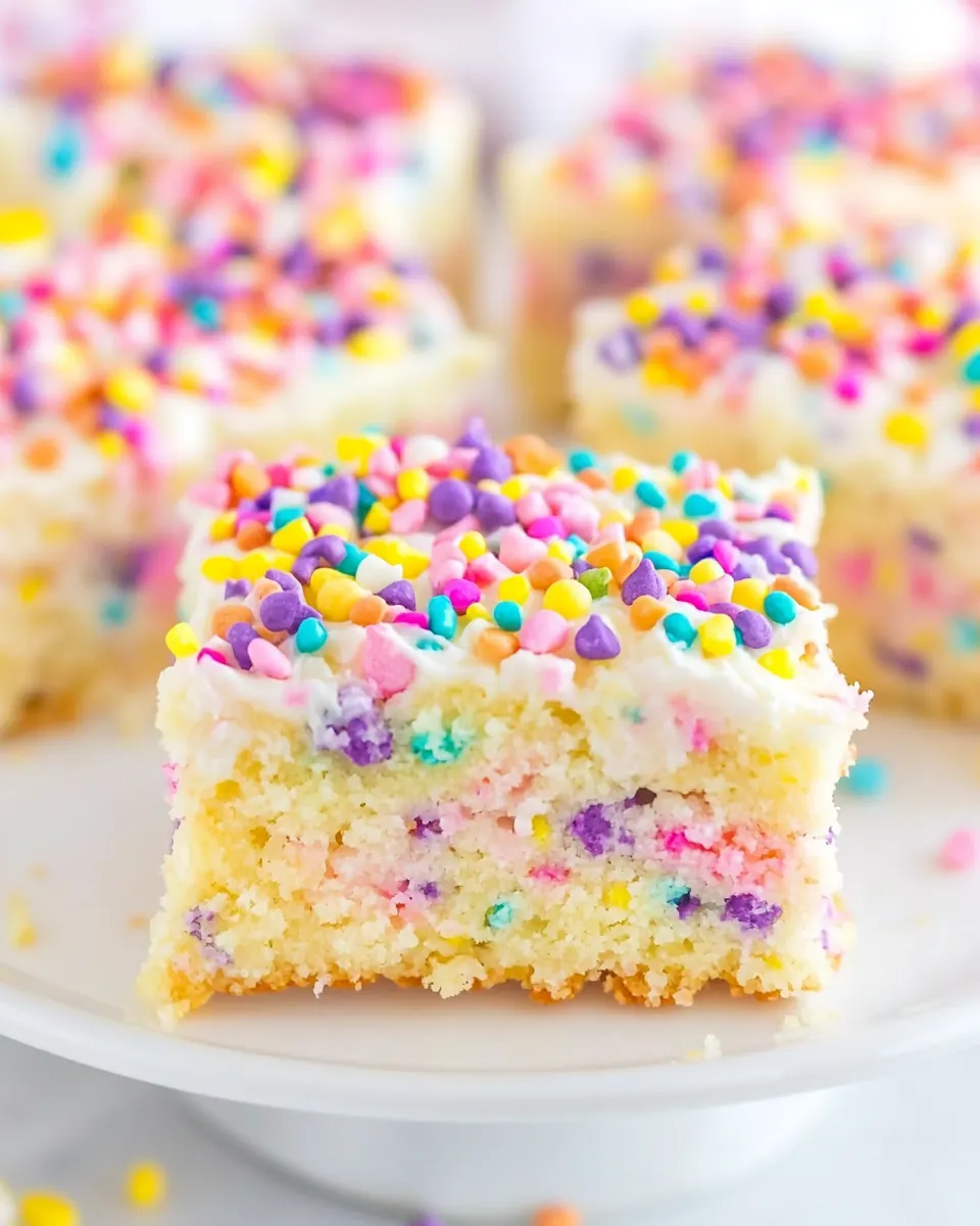 Springtime Sugar Cookie Bars with Cream Cheese Frosting