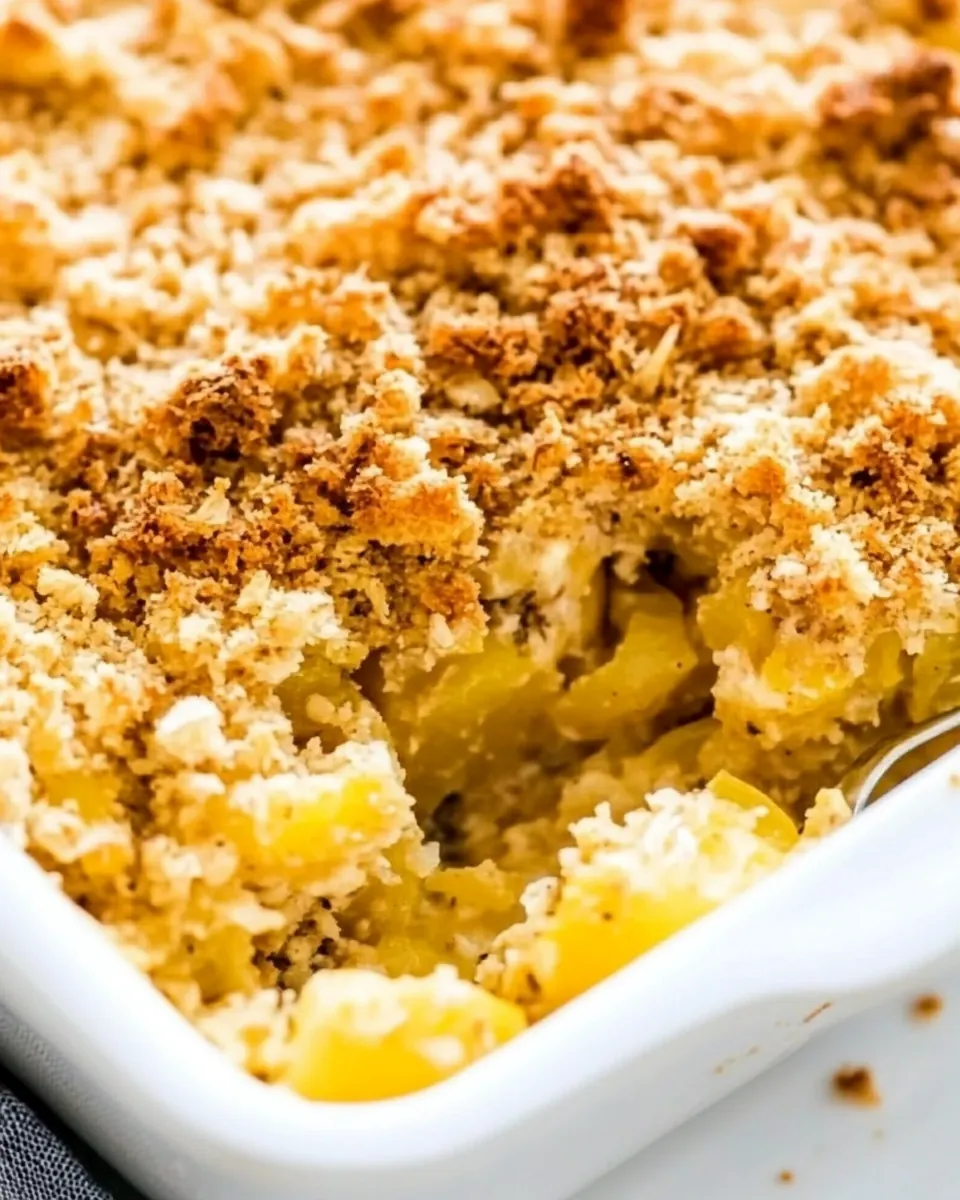 Squash Casserole with Stuffing Top