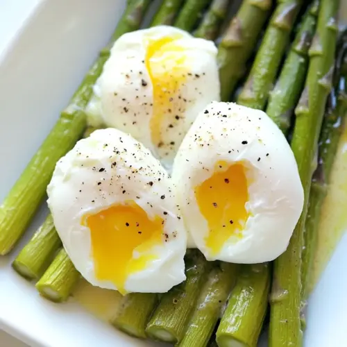 Steamed Asparagus with Poached Eggs
