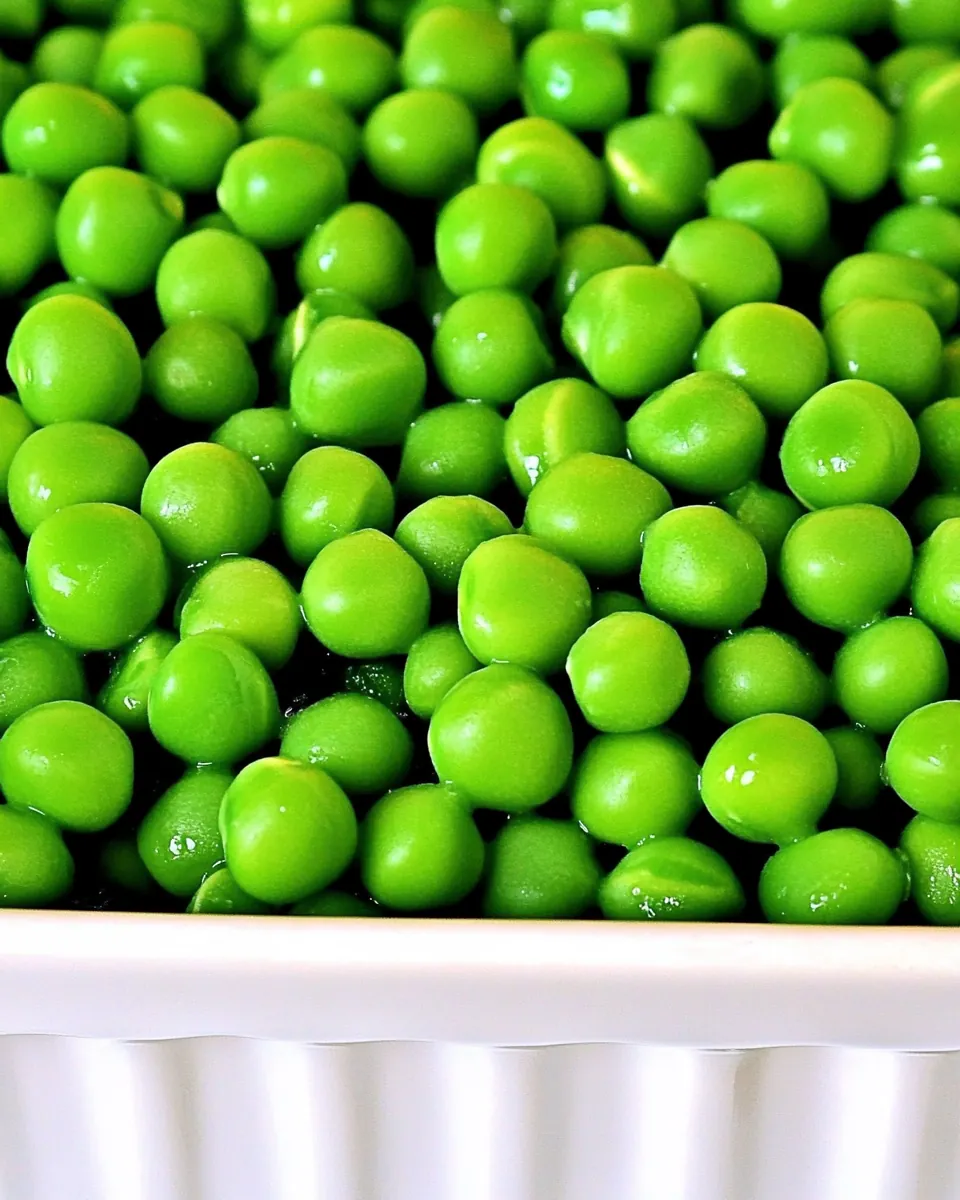 Steamed Peas in the Microwave