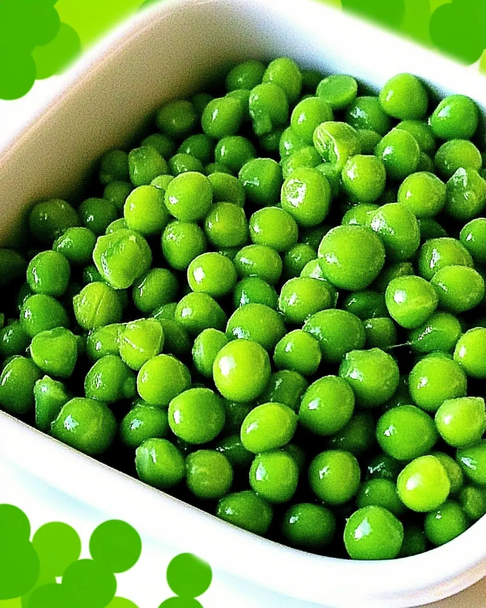 Steamed Peas in the Microwave
