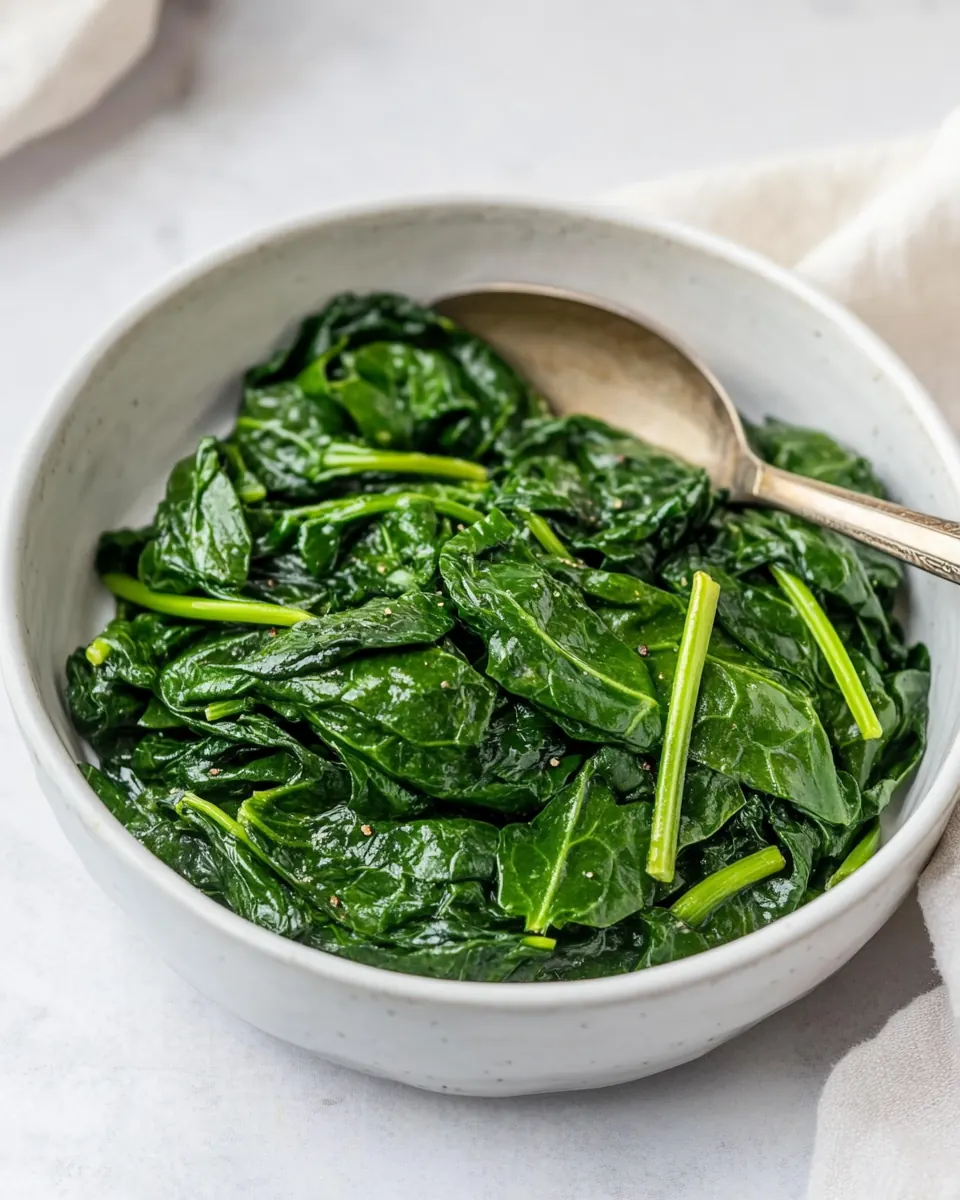 Steamed Spinach