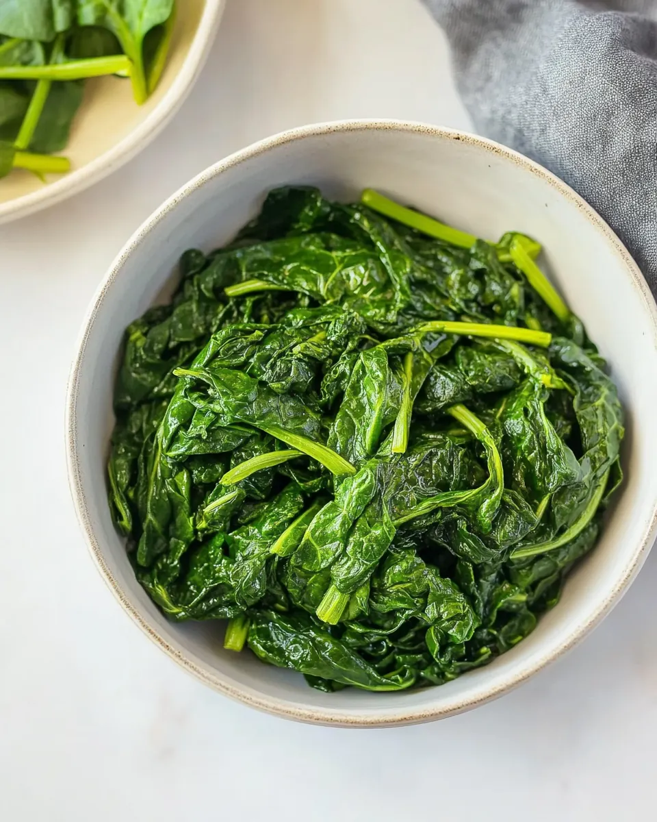 Steamed Spinach