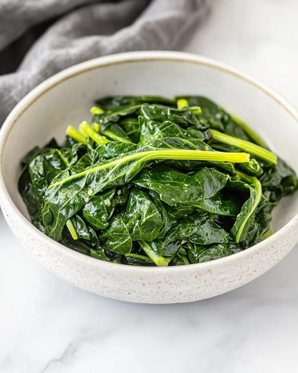 Steamed Spinach