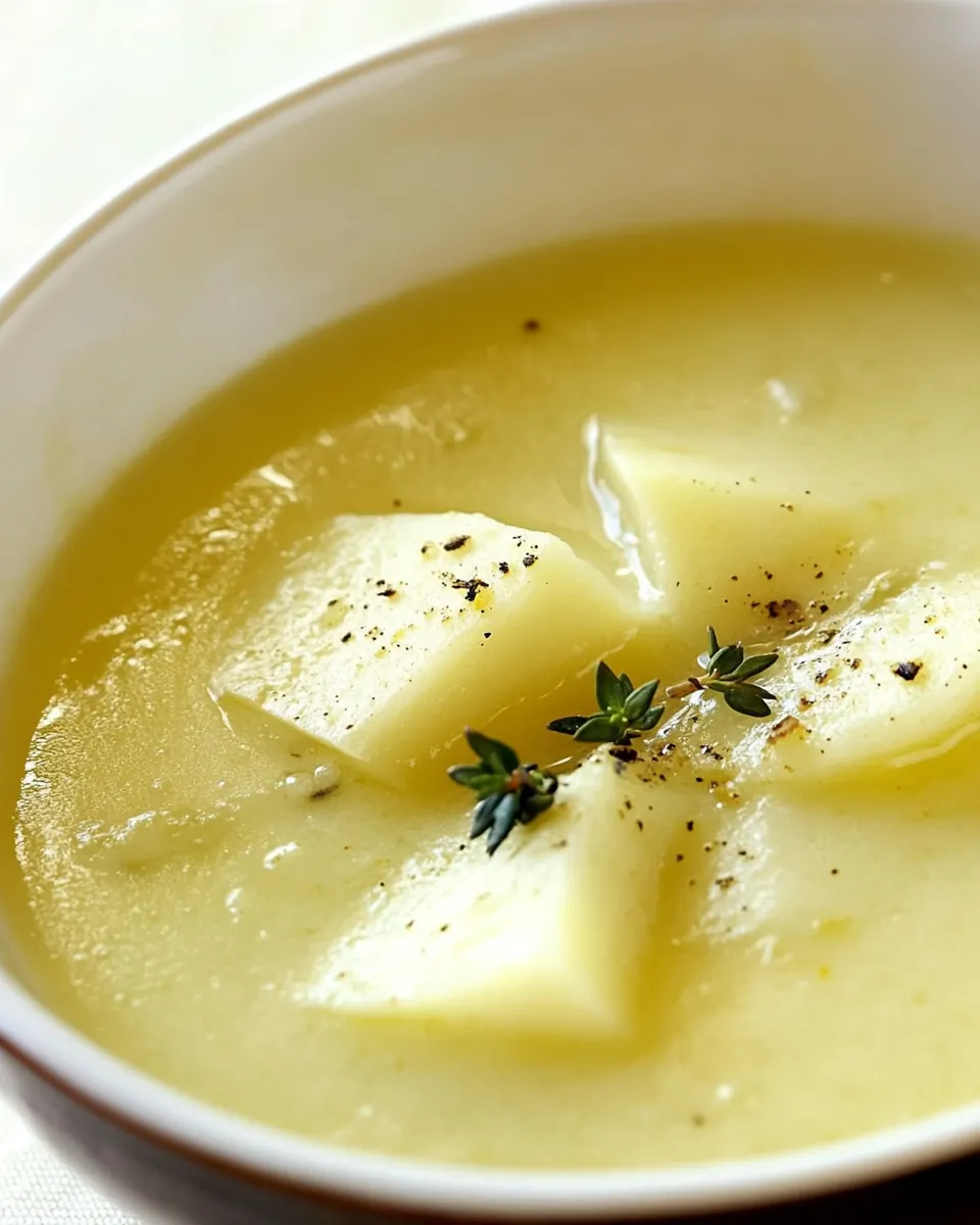 Steckruebensuppe German Turnip Soup