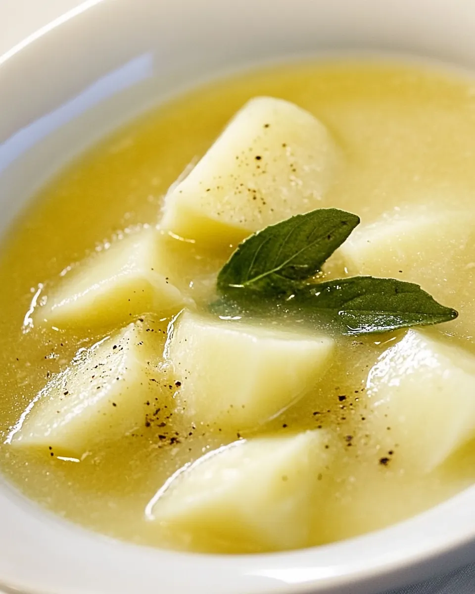 Steckruebensuppe German Turnip Soup