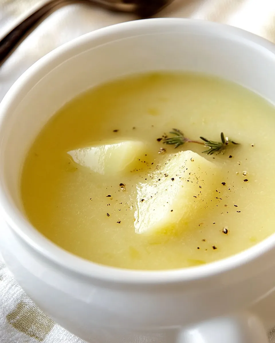 Steckruebensuppe German Turnip Soup