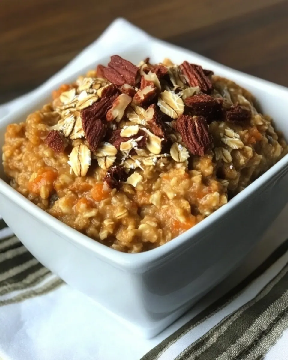 Steel Cut Carrot Cake Oatmeal
