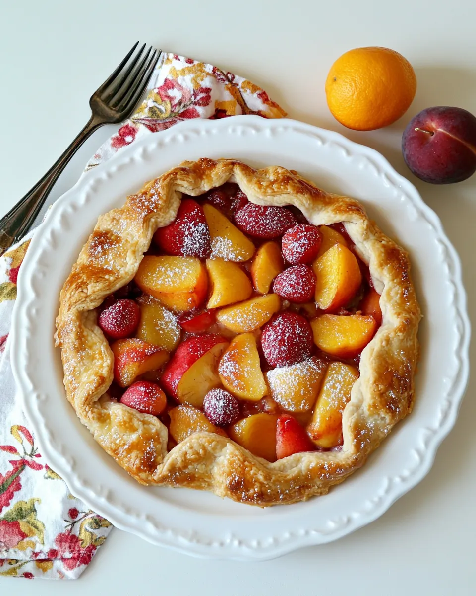 Stone Fruit Galette with Ginger and Vanilla