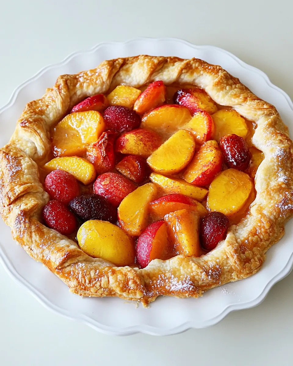 Stone Fruit Galette with Ginger and Vanilla
