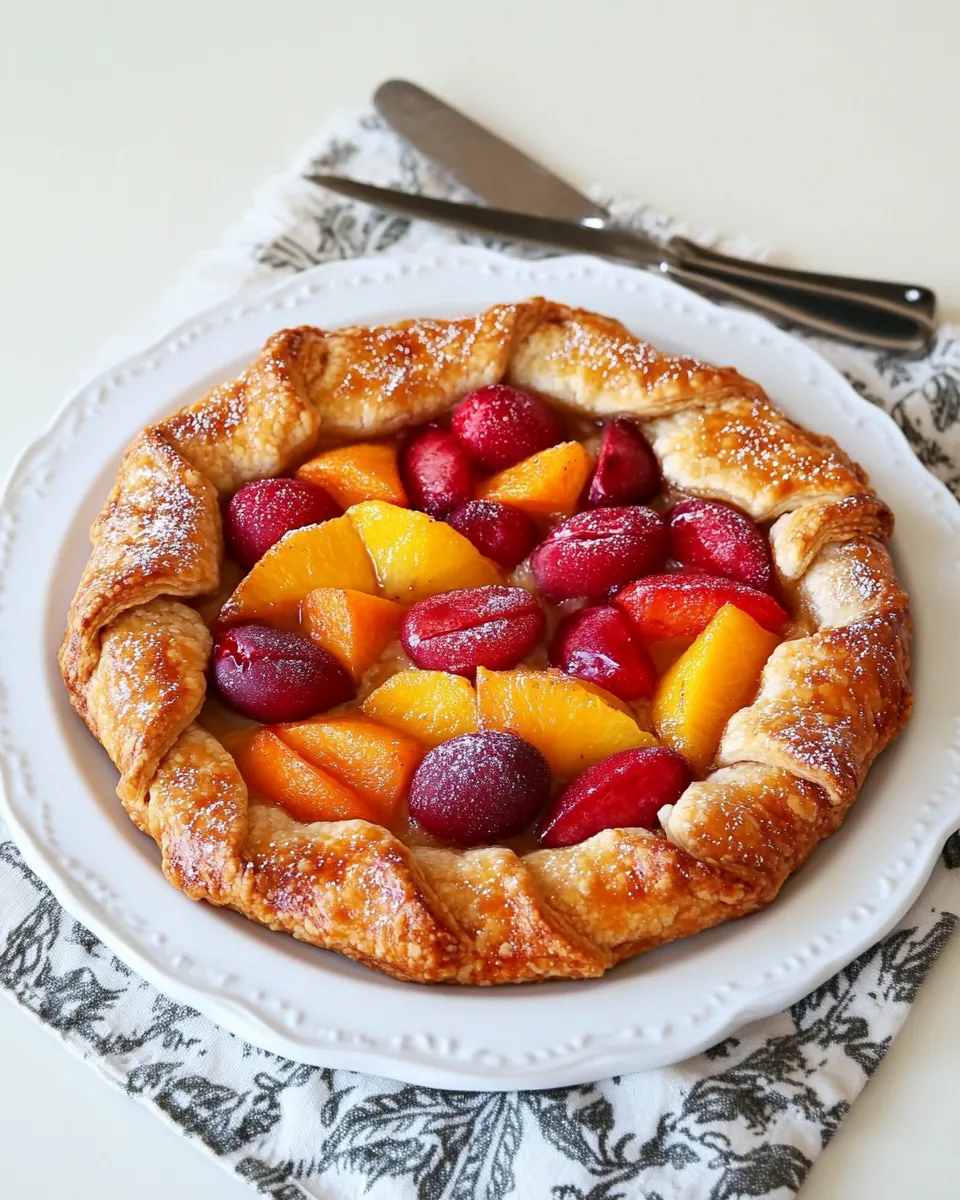 Stone Fruit Galette with Ginger and Vanilla