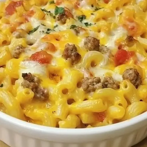 Stovetop Sausage Mac and Cheese