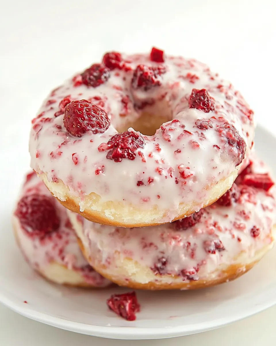 Strawberries and Cream Donuts