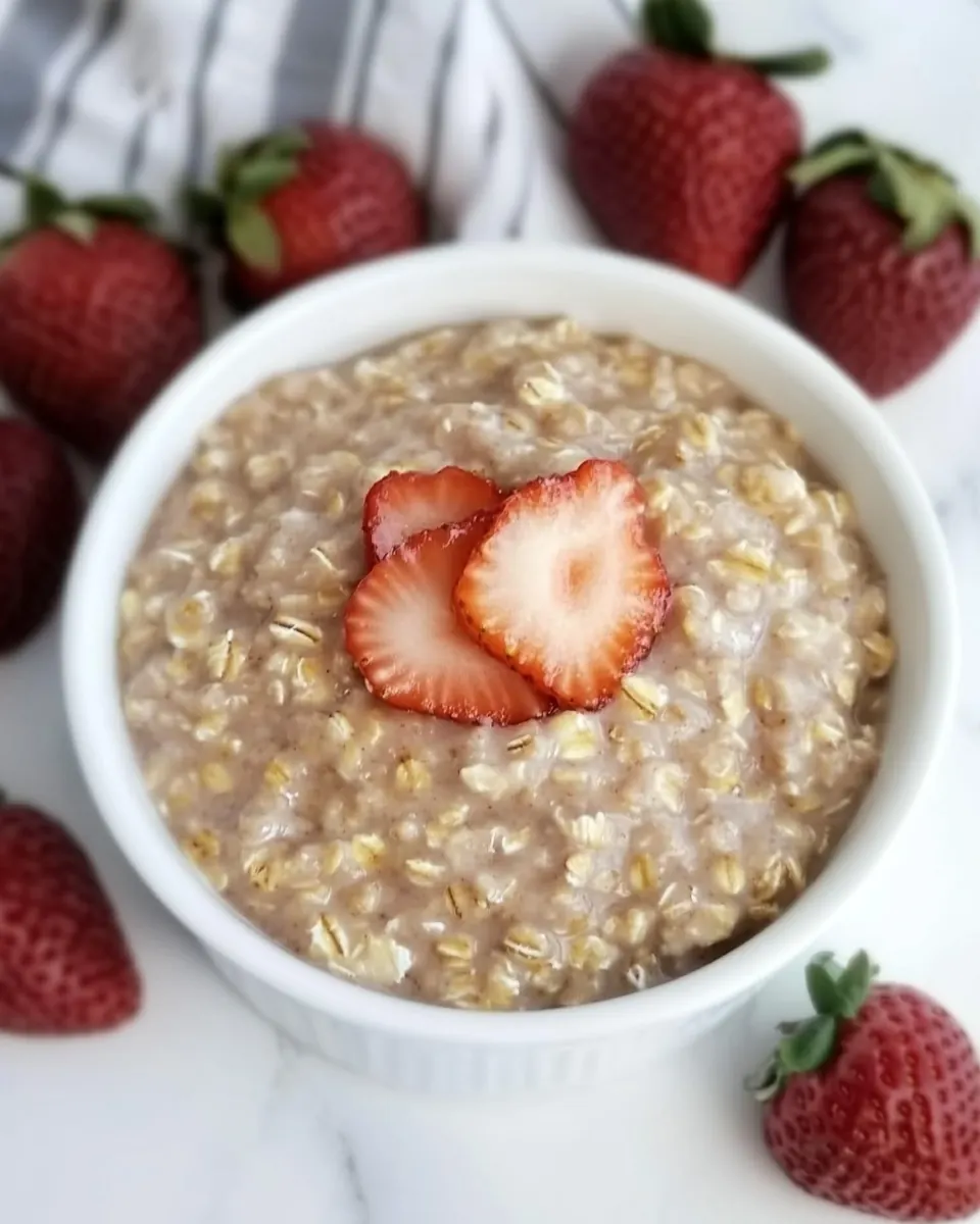 Strawberries and Cream Oatmeal