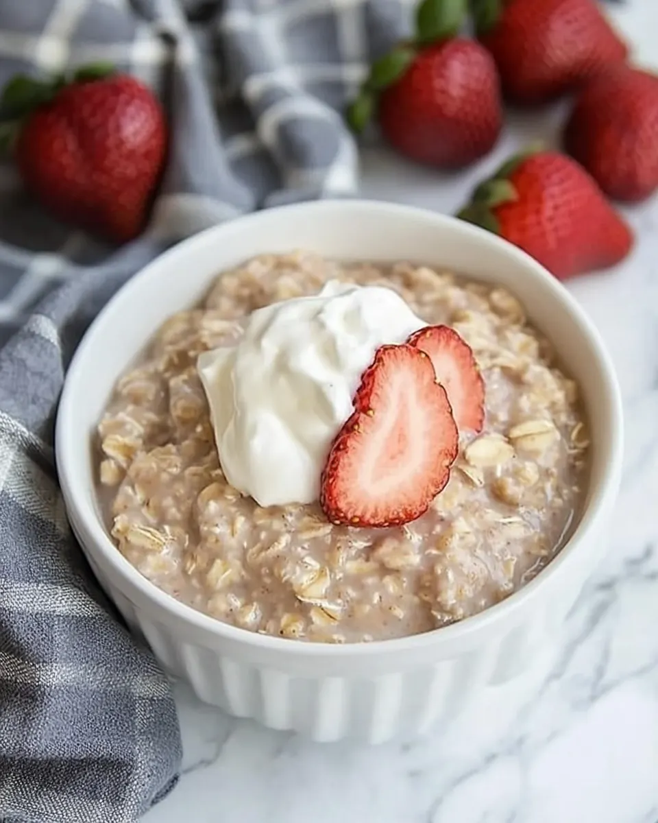 Strawberries and Cream Oatmeal