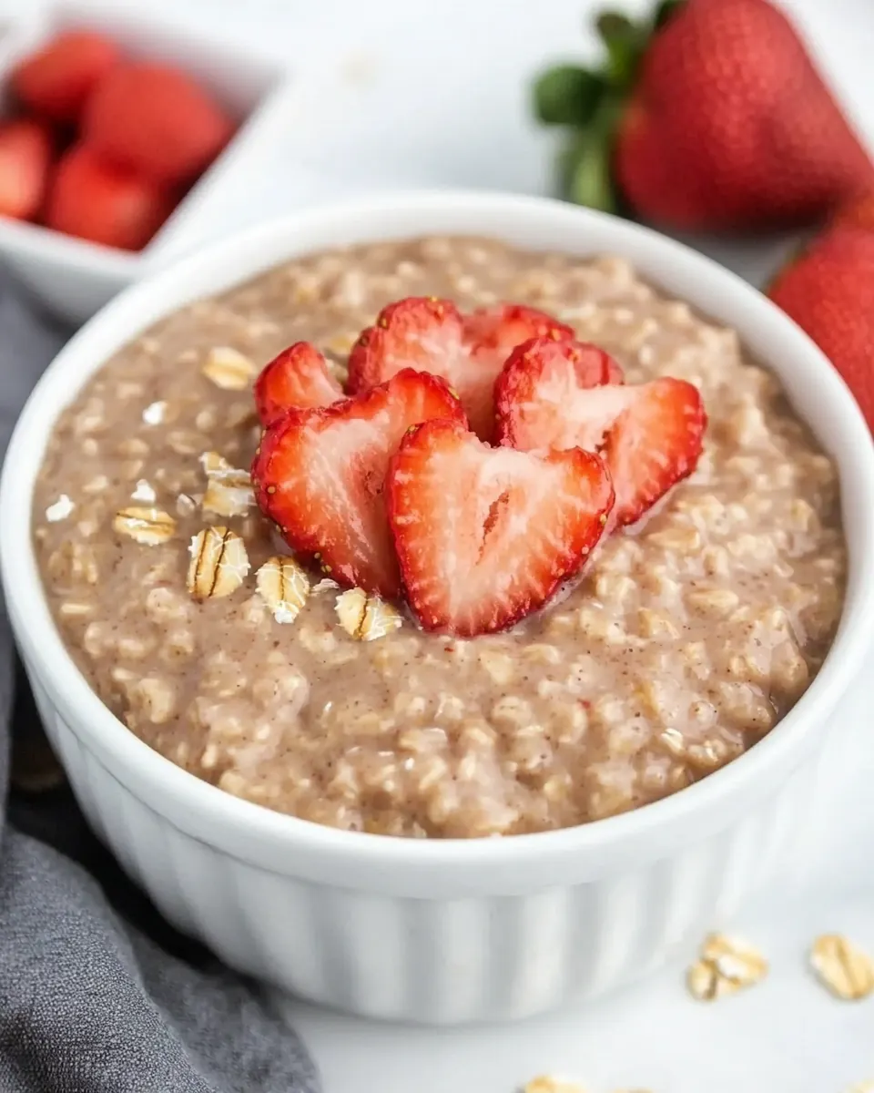 Strawberries and Cream Oatmeal