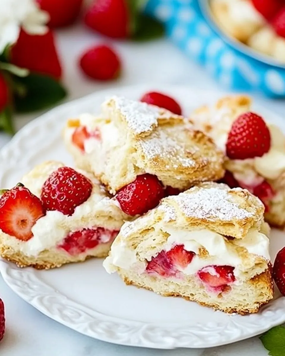 Strawberries and Cream Scones
