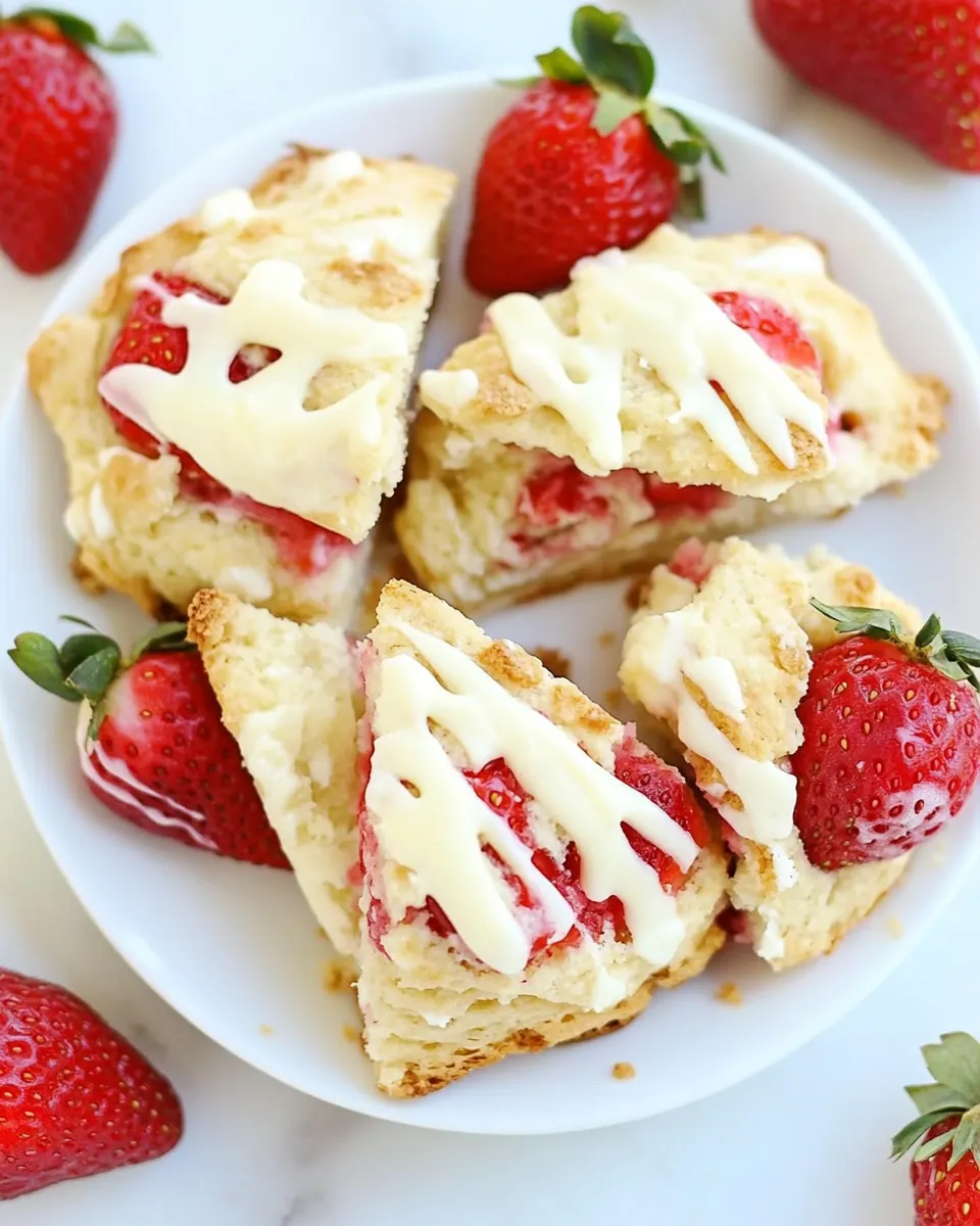 Strawberries and Cream Scones