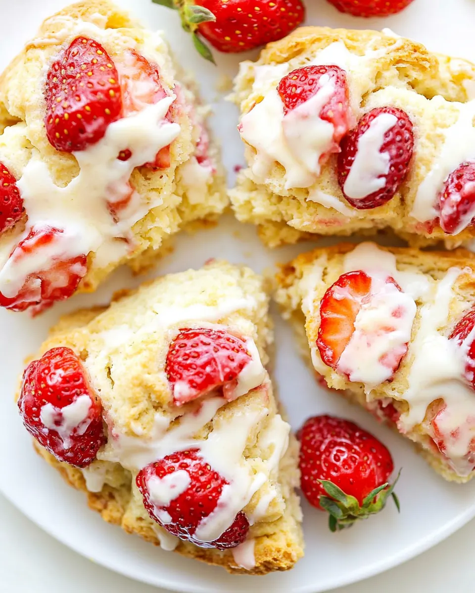 Strawberries and Cream Scones