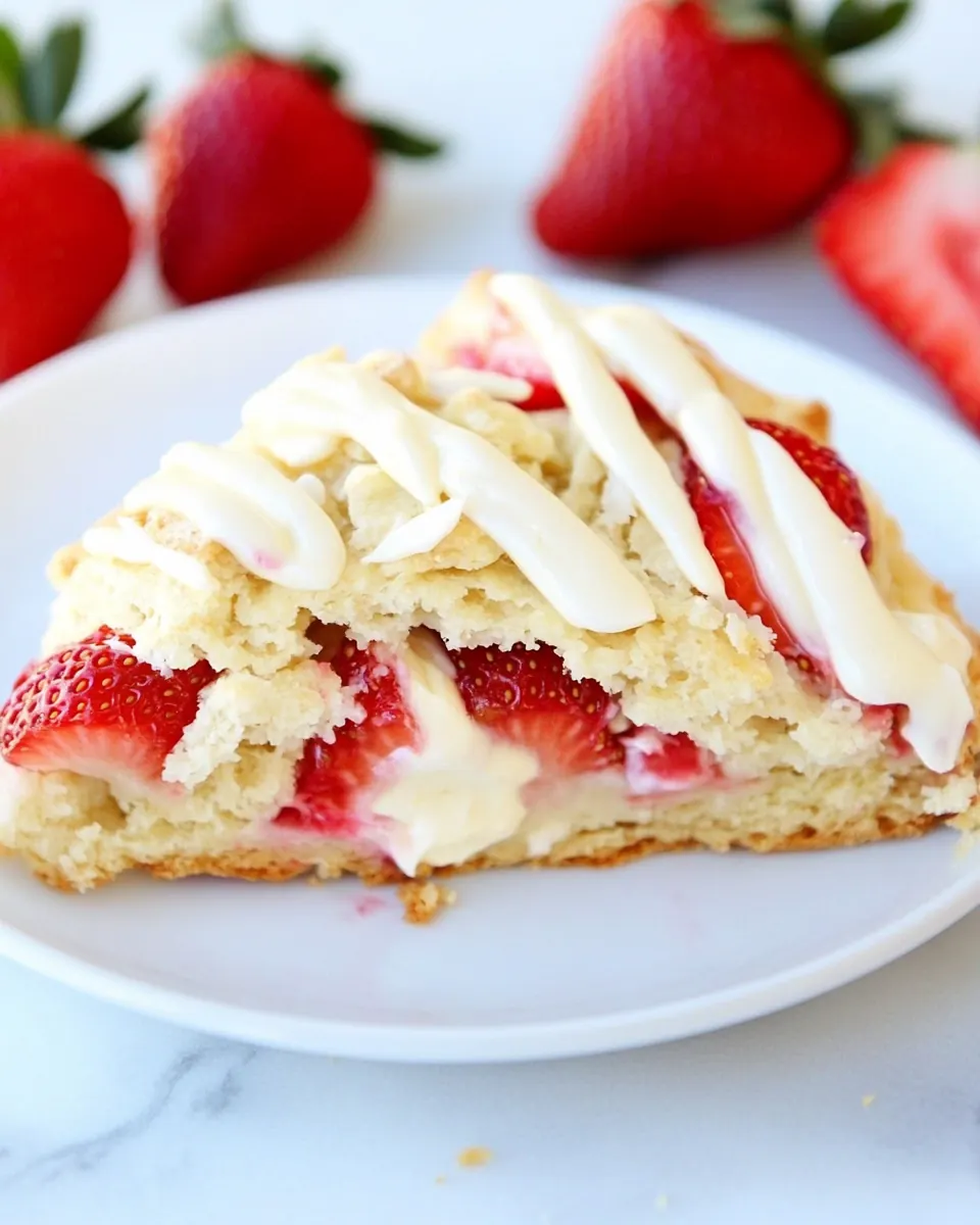 Strawberries and Cream Scones