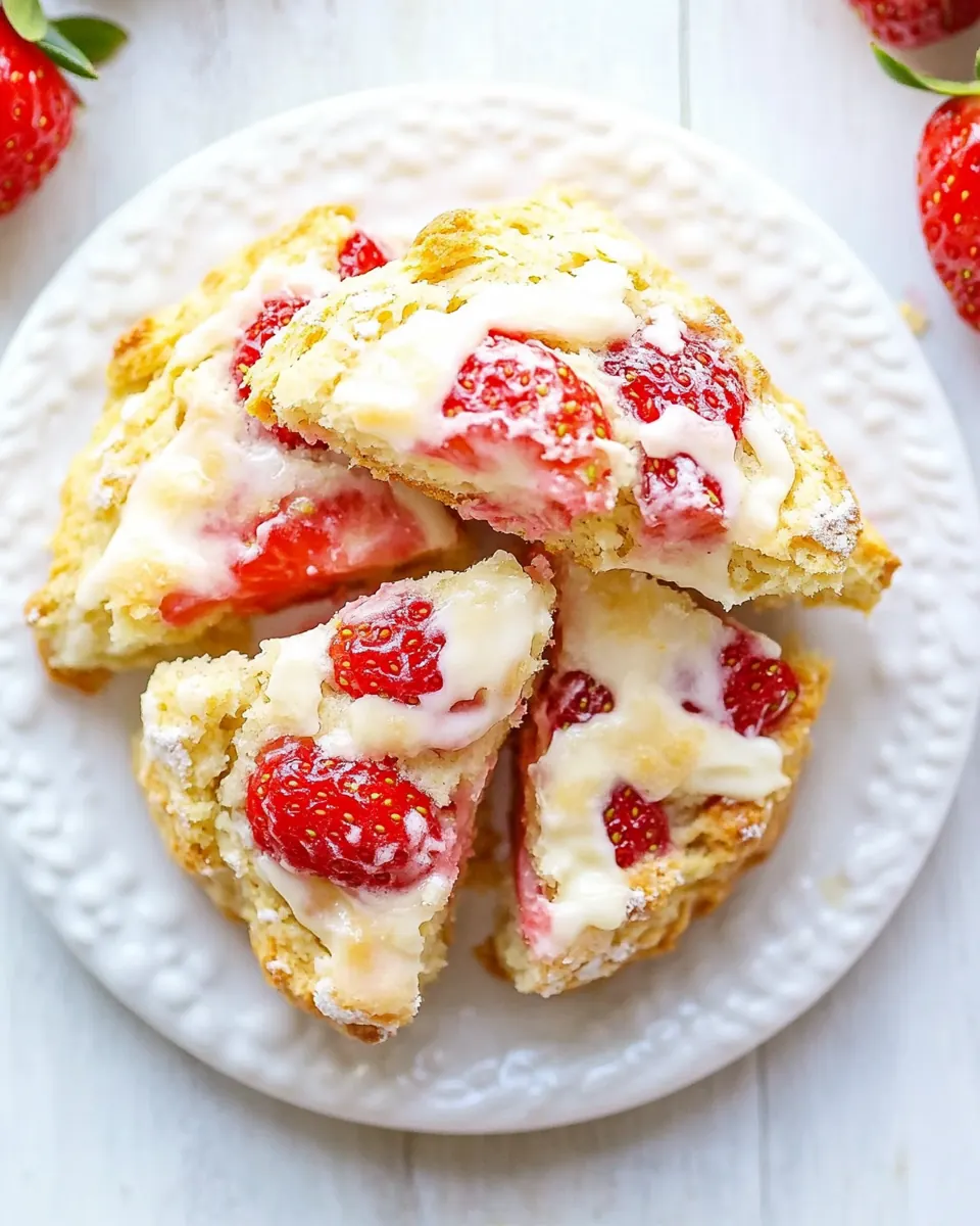Strawberries and Cream Scones