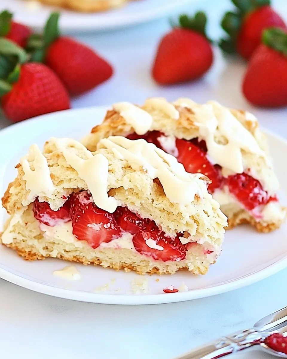 Strawberries and Cream Scones