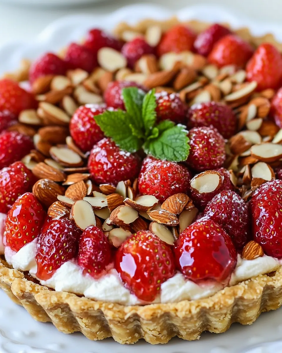 Strawberry Almond Cream Tart