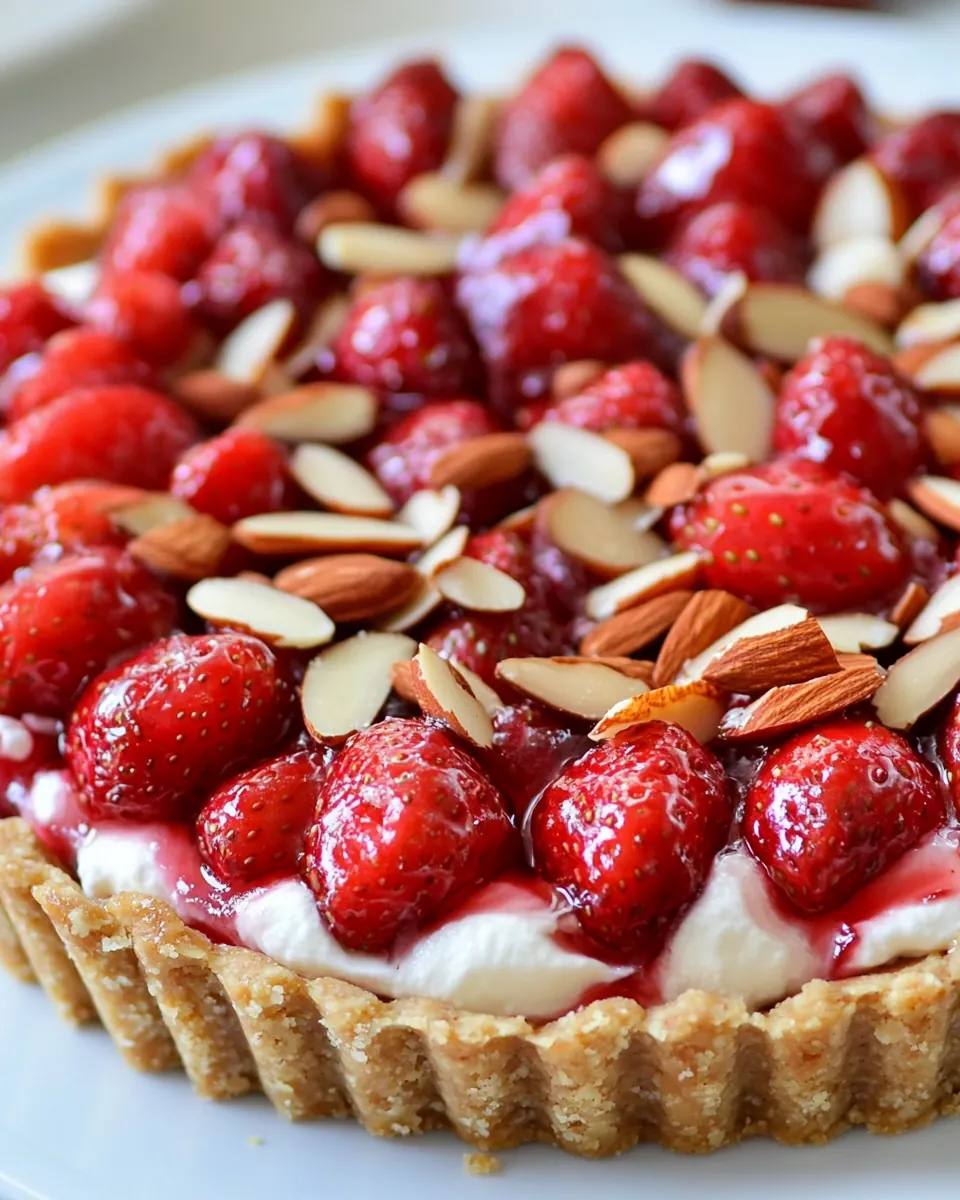 Strawberry Almond Cream Tart