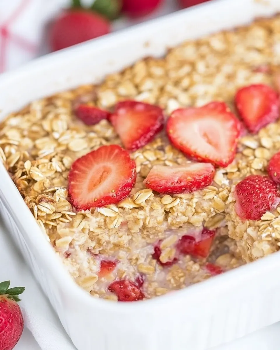 Strawberry Baked Oatmeal
