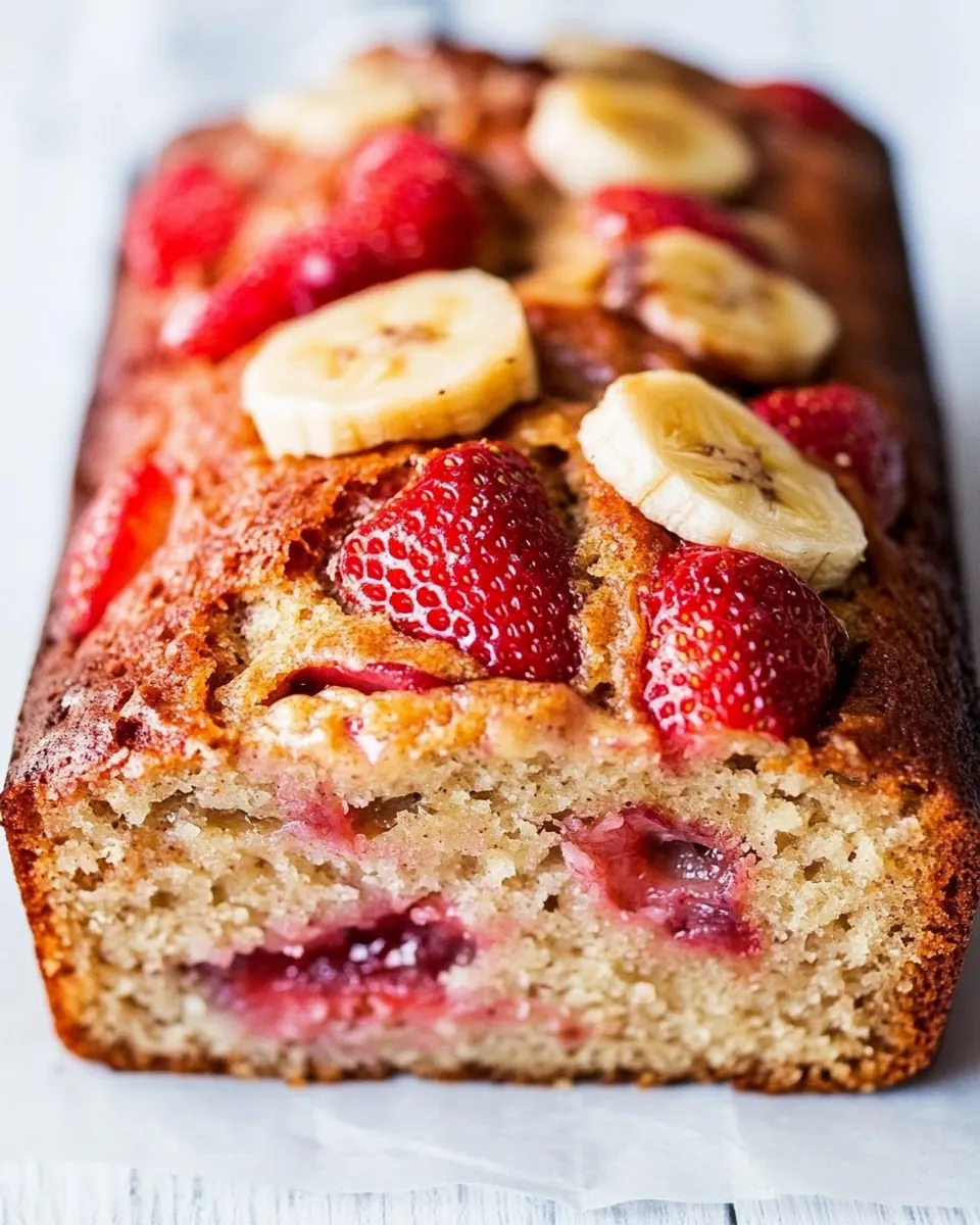 Strawberry Banana Bread