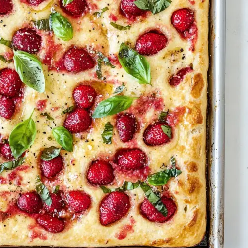 Strawberry Basil Focaccia Bread